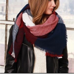 Quagga Blanket Wrap in Red Buffalo Checkered